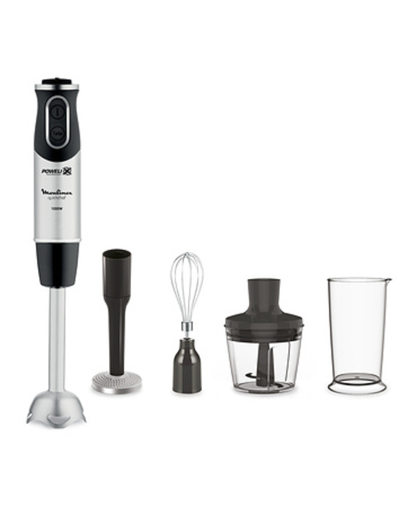 Moulinex Quickchef Mélangeur par immersion 1000 W Noir, Acier inoxydable Moulinex Quickchef Mélangeur par immersion 1000 W Noir, Acier inoxydable