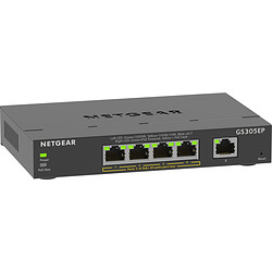 NETGEAR 5-Port Gigabit Ethernet PoE+ Plus Switch (GS305EP) Géré L2/L3 Gigabit Ethernet (10/100/1000) Connexion Ethernet, support