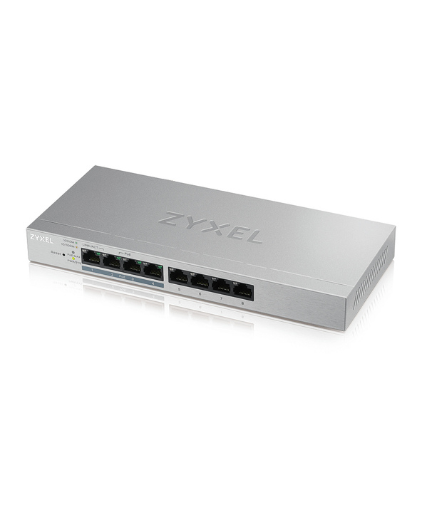 Zyxel GS1200-8HP v2 Géré Gigabit Ethernet (10/100/1000) Connexion Ethernet, supportant l'alimentation via ce port (PoE) Gris