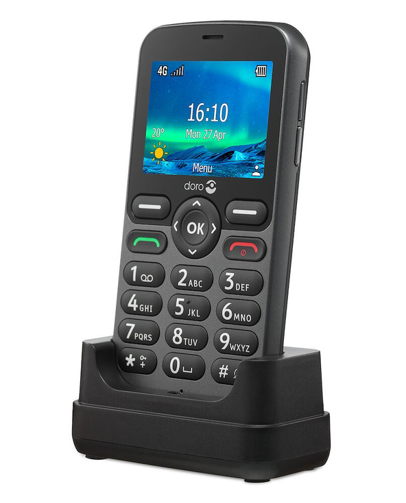 Doro 5860 6,1 cm (2.4") 112 g Noir Téléphone d'entrée de gamme