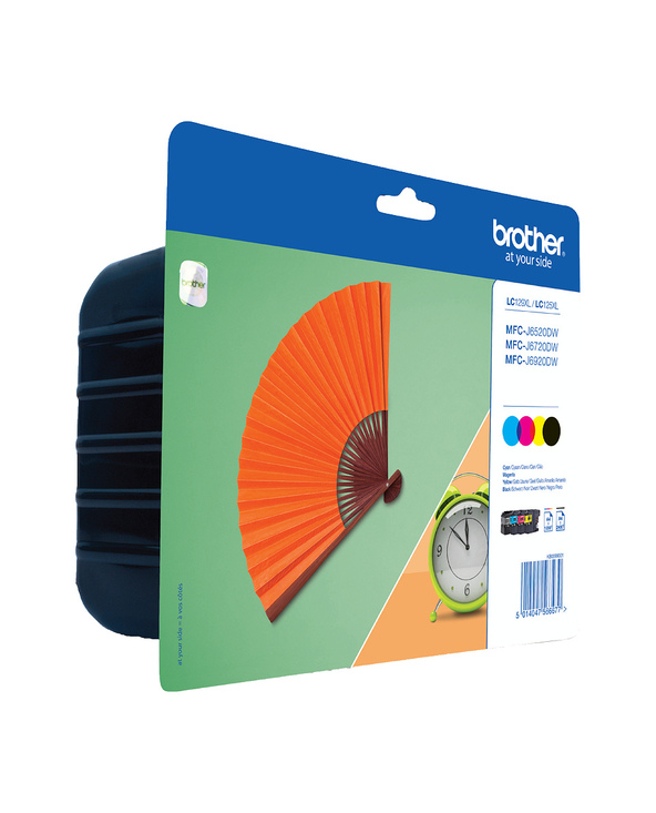 Brother LC-129XLVALBPDR cartouche d'encre 4 pièce(s) Original Noir, Cyan, Magenta, Jaune