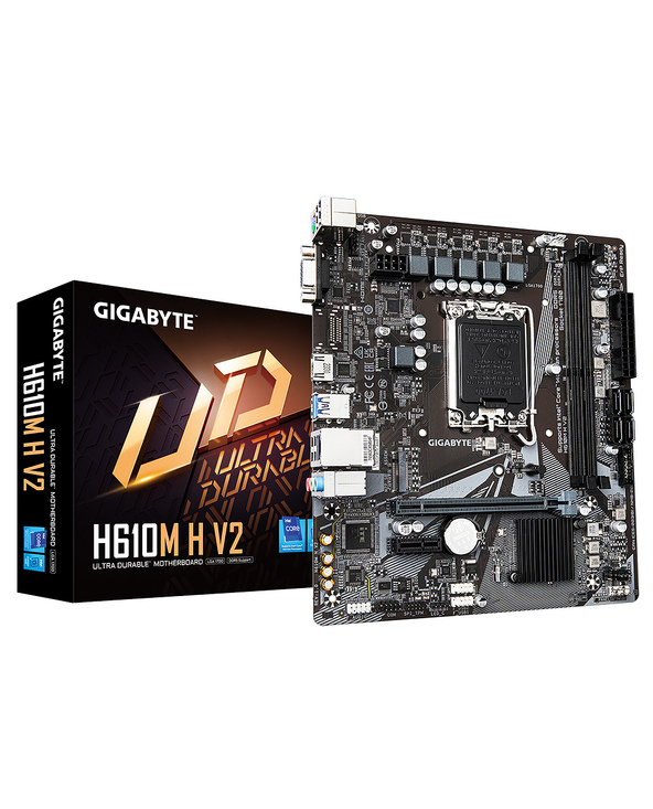 Gigabyte H610M H V2 carte mère Intel H610 Express LGA 1700 micro ATX
