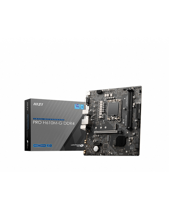 MSI PRO H610M-G DDR4 carte mère Intel H610 LGA 1700 micro ATX