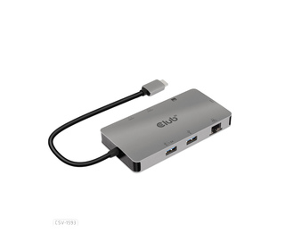 CLUB3D CSV-1593 hub & concentrateur USB 3.2 Gen 1 (3.1 Gen 1) Type-C 16200 Mbit/s Métallique