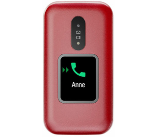 Doro 2880 124,1 g Rouge, Blanc Téléphone numérique