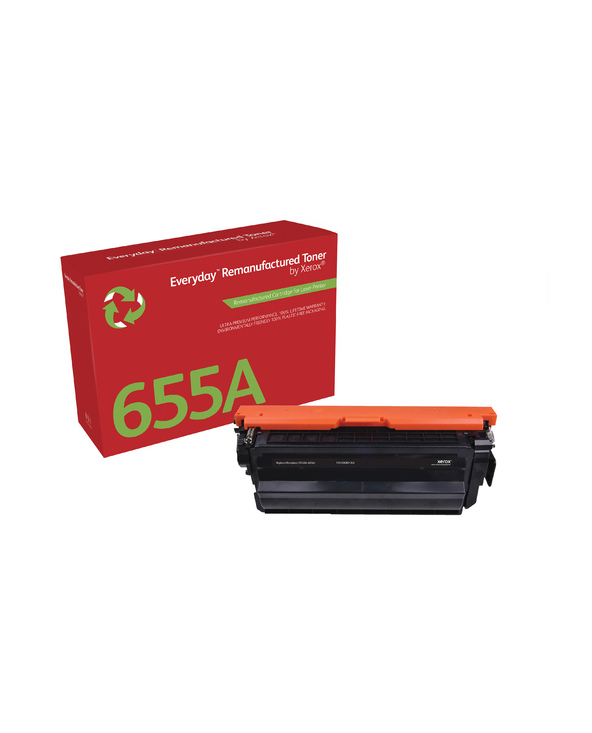Remanufacturé Everyday Toner remanufacturé Noir Everyday de Xerox compatible avec HP 655A (CF450A), Capacité standard