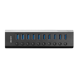 Lindy 43370 hub & concentrateur USB 3.2 Gen 1 (3.1 Gen 1) Type-B 5000 Mbit/s Noir