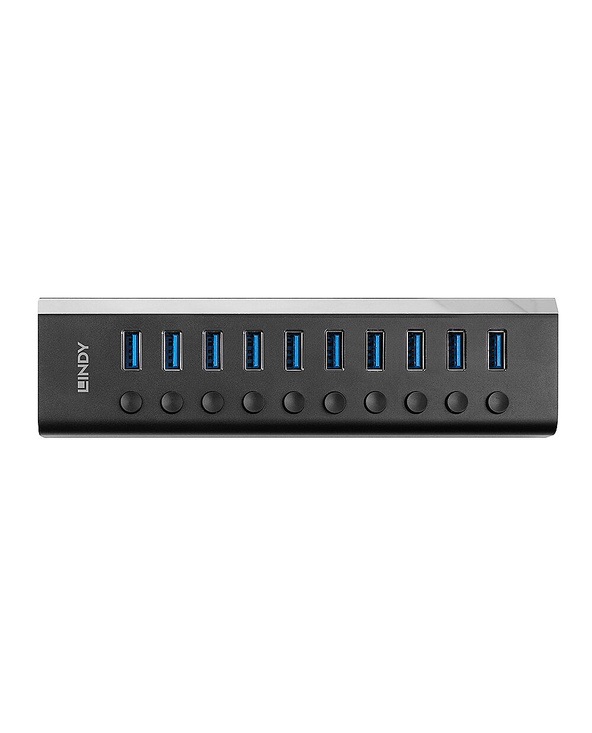 Lindy 43370 hub & concentrateur USB 3.2 Gen 1 (3.1 Gen 1) Type-B 5000 Mbit/s Noir