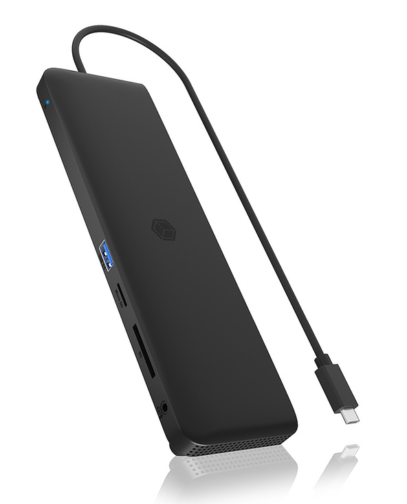 ICY BOX IB-DK2116-C Station d'accueil USB 3.2 Gen 2 (3.1 Gen 2) Type-C Noir