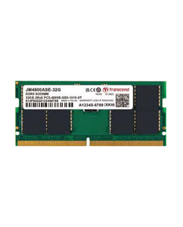 Transcend JetMemory JM4800ASE-32G module de mémoire 32 Go 1 x 32 Go DDR5 4800 MHz