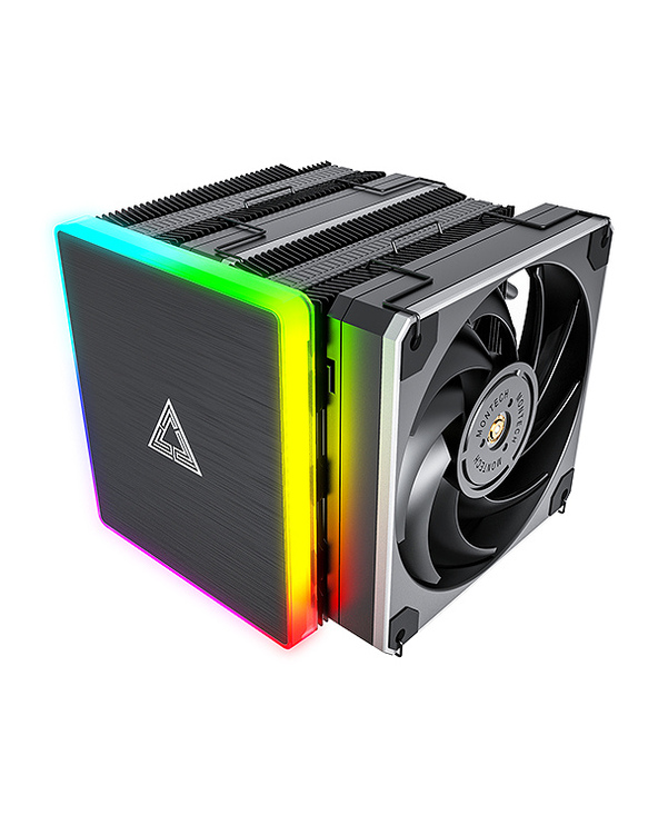 Montech Metal DT24 Premium Boitier PC, Processeur Refroidisseur d'air 12 cm Noir