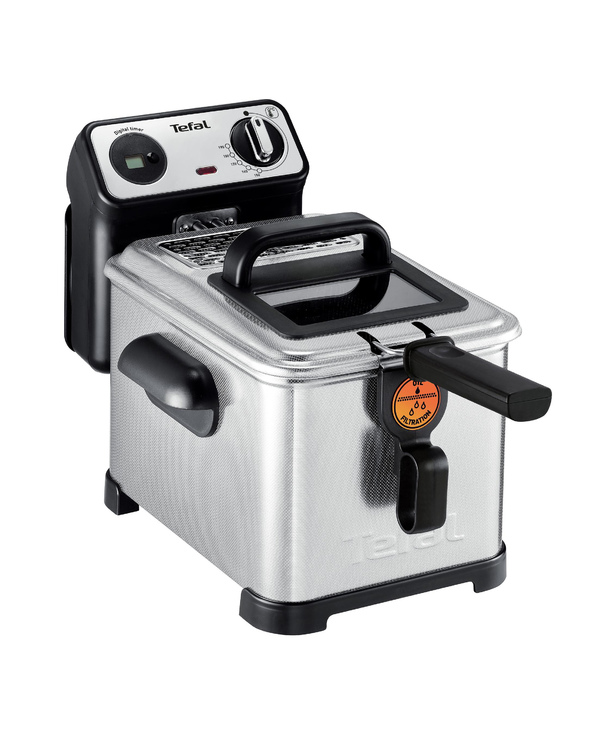 Tefal Filtra Pro FR5111 friteuse Unique Autonome 2400 W Noir, Acier inoxydable