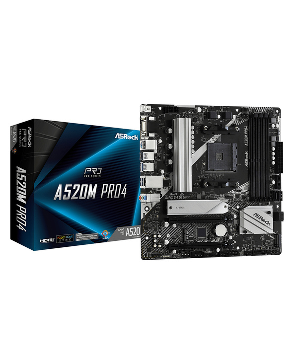 Asrock A520M Pro4 Emplacement AM4 micro ATX