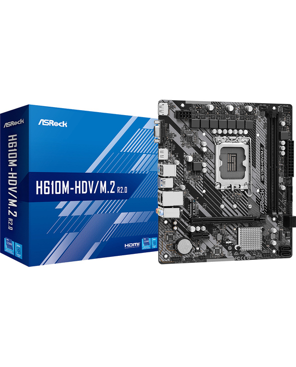 Asrock H610M-HDV/M.2 R2.0 Intel H610 LGA 1700 micro ATX