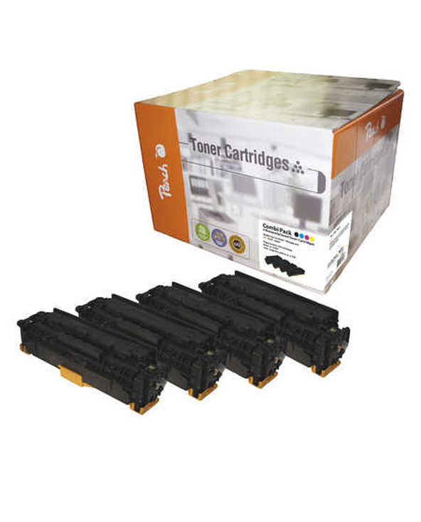 Peach PT499 Cartouche de toner 4 pièce(s) Noir, Cyan, Magenta, Jaune