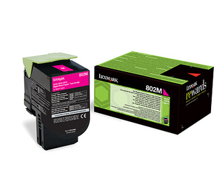 Lexmark 802M Cartouche de toner 1 pièce(s) Original Magenta