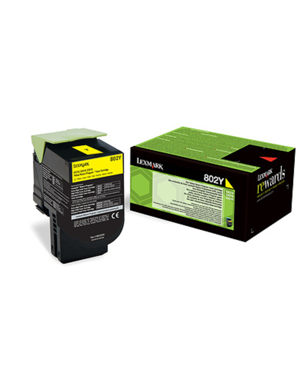 Lexmark 802Y Cartouche de toner 1 pièce(s) Original Jaune