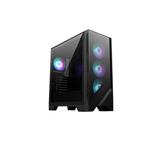 MSI MAG FORGE 320R AIRFLOW unité centrale Micro Tower Noir, Transparent