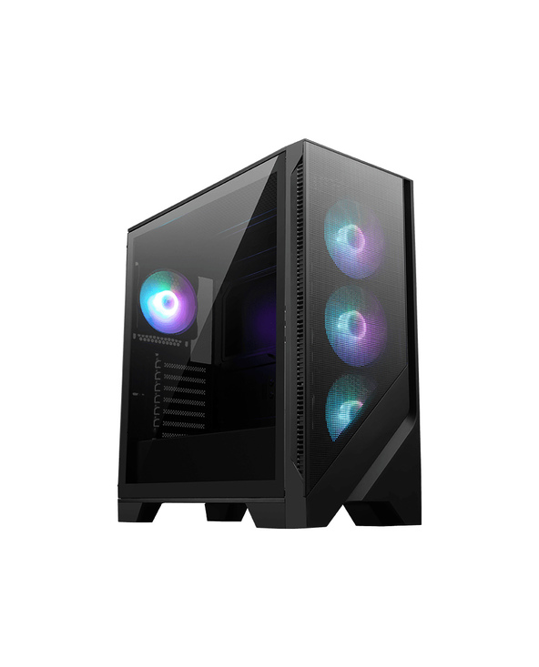 MSI MAG FORGE 320R AIRFLOW unité centrale Micro Tower Noir, Transparent
