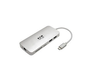 Tripp Lite U442-DOCK11-S station d'accueil USB 3.2 Gen 2 (3.1 Gen 2) Type-C Argent