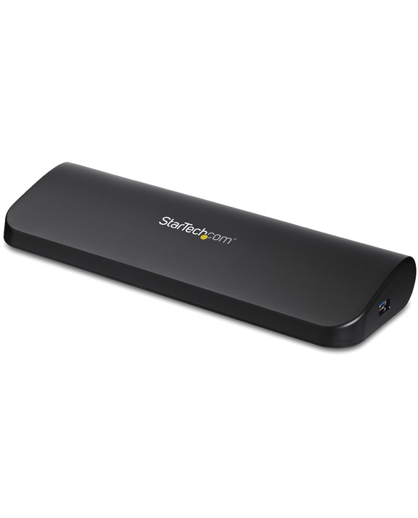 StarTech.com Station d'Accueil pour Ordinateur Portable USB 3.0 à Double Écran avec HDMI/DVI/VGA, Hub USB-A 3x, GbE, Audio, Dock