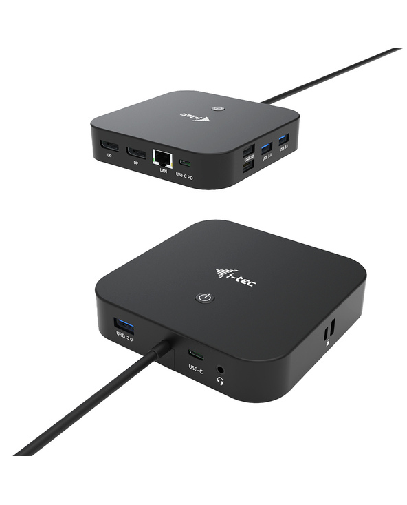 i-tec C31DUALDPDOCKPD station d'accueil Avec fil USB 3.2 Gen 1 (3.1 Gen 1) Type-C Noir