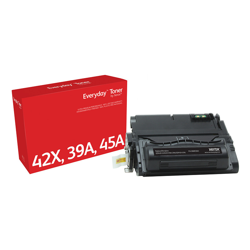 Everyday Toner Mono  de Xerox compatible avec HP 42X/39A/45A (Q5942X/ Q1339A/ Q5945A), Capacité standard