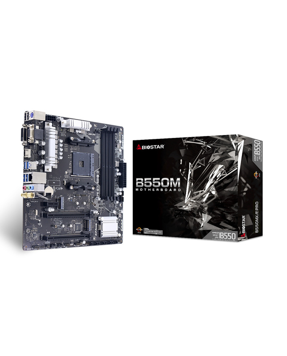 Biostar B550MX/E PRO carte mère AMD B550 Emplacement AM4 micro ATX