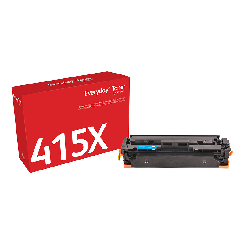 Everyday Toner Cyan  de Xerox compatible avec HP 415X (W2031X), Grande capacité