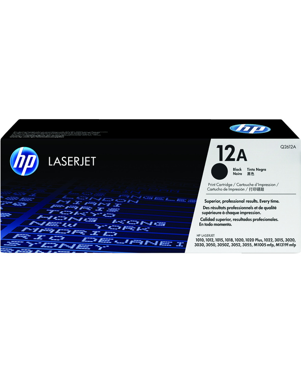 HP 12A toner LaserJet noir authentique