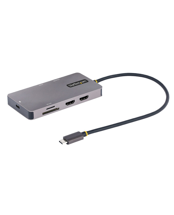 StarTech.com Adaptateur Multiport USB C - Vidéo Double HDMI 4K 60Hz - Hub USB-A 5 Gbps à 2 Ports, 100W Power Delivery Pass-Throu