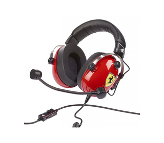 Thrustmaster T.Racing Casque Avec fil Arceau Jouer Noir, Rouge, Acier inoxydable, Jaune