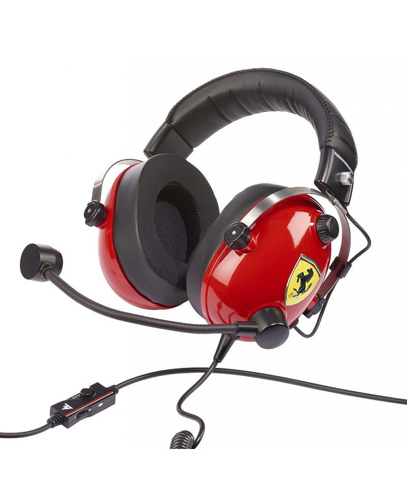 Thrustmaster T.Racing Casque Avec fil Arceau Jouer Noir, Rouge, Acier inoxydable, Jaune