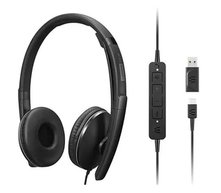 Lenovo 4XD1M45627 écouteur/casque Avec fil Arceau USB Type-C Noir