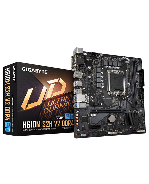 Gigabyte H610M S2H V2 DDR4 carte mère Intel H610 Express LGA 1700 micro ATX Gigabyte H610M S2H V2 DDR4 carte mère Intel H610 Express LGA 1700 micro ATX