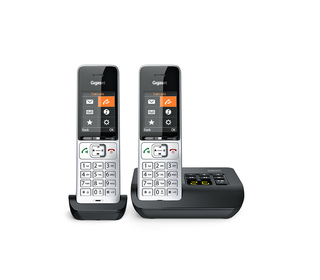 Gigaset COMFORT 500A duo Téléphone analog/dect Identification de l'appelant Noir, Argent