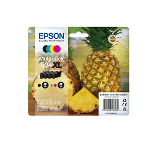 Epson 604XL cartouche d'encre 4 pièce(s) Original Rendement élevé (XL) Noir, Cyan, Magenta, Jaune