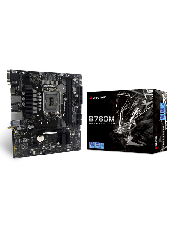 Biostar B760MX2-E D4 carte mère Intel B760 LGA 1700 micro ATX
