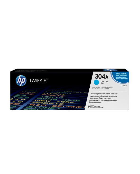 HP 304A toner LaserJet cyan authentique