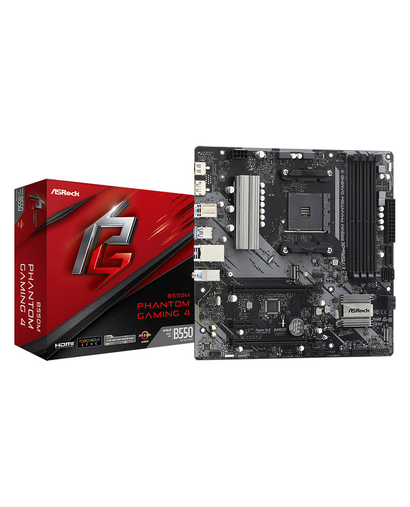 Asrock B550M Phantom Gaming 4 AMD B550 Emplacement AM4 micro ATX