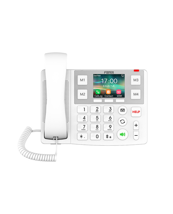 Fanvil X7A téléphone fixe Blanc 2 lignes LCD Wifi