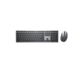 DELL KM7321W clavier Souris incluse Bureau RF sans fil + Bluetooth AZERTY Belge Gris, Titane