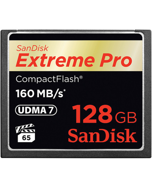 SanDisk 128GB Extreme Pro CF 160MB/s 128 Go CompactFlash