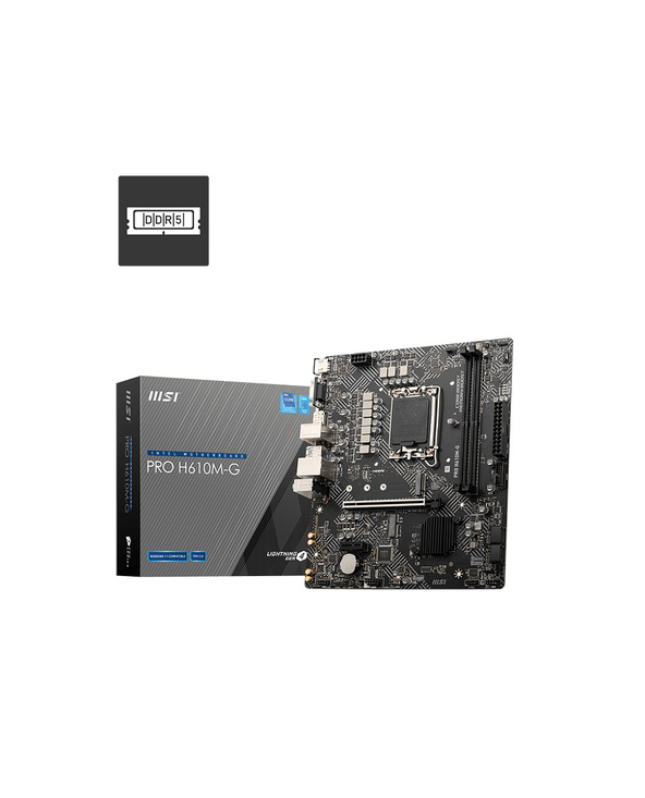 MSI PRO H610M-G carte mère Intel H610 LGA 1700 micro ATX