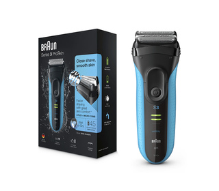 Braun Series 3 3040s Rasoir à grille Tondeuse Noir, Bleu