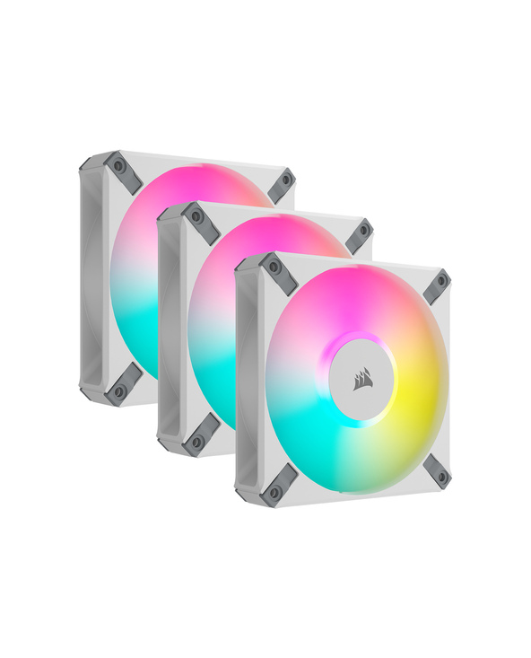 Corsair CO-9050158-WW système de refroidissement d’ordinateur Boitier PC Ventilateur Blanc 3 pièce(s)
