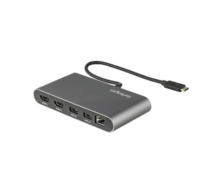 StarTech.com Mini Dock Thunderbolt 3 - Station d'Accueil Portable pour Deux Écrans avec HDMI 4K 60Hz, 2 x Hub USB-A (3.0/2.0), G