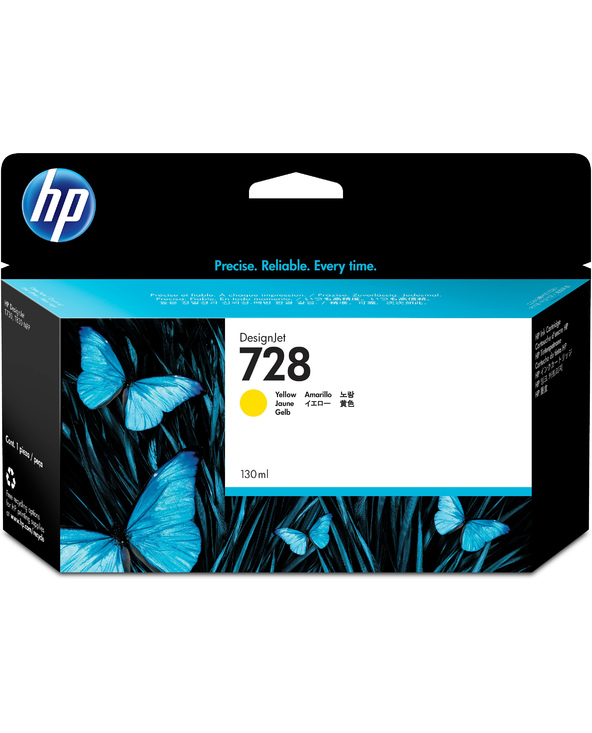 HP 728 cartouche d'encre DesignJet jaune 130 ml