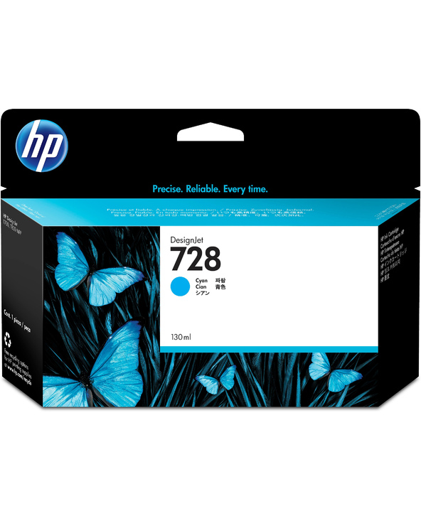 HP 728 cartouche d'encre DesignJet cyan 130 ml