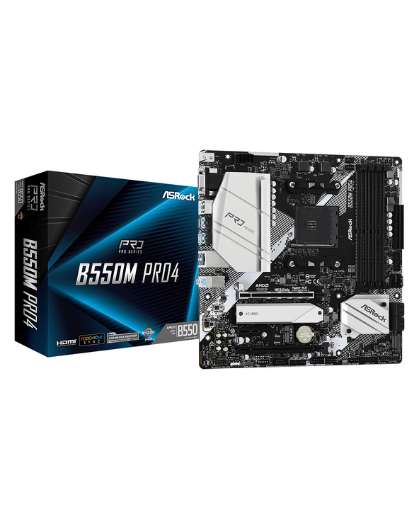 Asrock B550M Pro4 AMD B550 Emplacement AM4 micro ATX